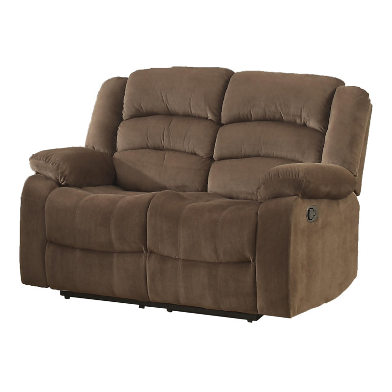 Red Barrel Studio Dinton Fabric Reclining 35" Pillow Top Arms Loveseat